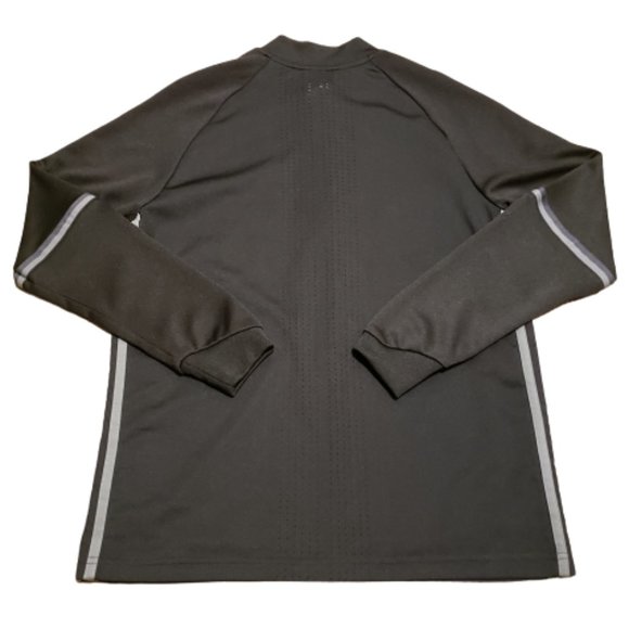 Adidas Full Zip Performance Jacket Black | Youth Large Women's Small Breathable - Picture 2 of 10